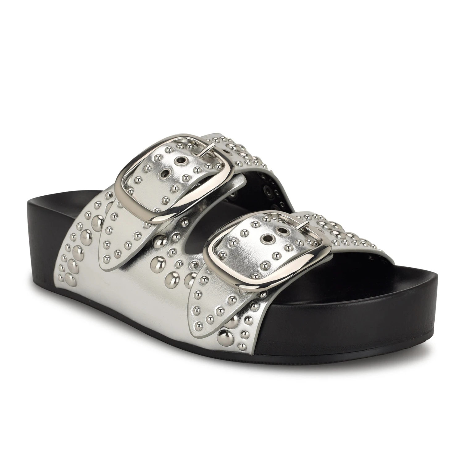 Nine West Flinne Studded Footbed Sandals 4 Nine West Flinne Studded Footbed Sandals - Image 2