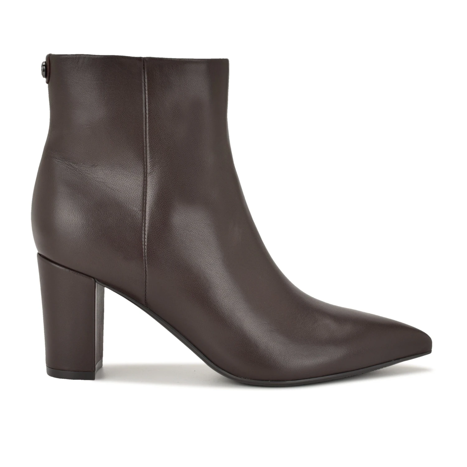 Nine West Lorela 9X9 Block Heel Leather Booties 3 Nine West Lorela 9X9 Block Heel Leather Booties