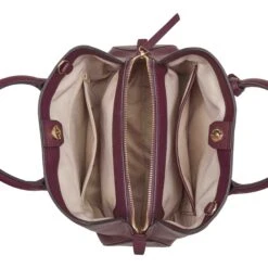 Lakelyn Satchel -Nine West Shop NGB567105 BOYSENBERRY LAKELYN3COMPSATCHEL TZ