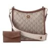 Nalini Small Crossbody -Nine West Shop NGG148377 BEIGELOGOMAHOGANYNALINISMALLCROSSBODY RZ