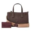 Pauline Mini Tote Crossbody -Nine West Shop NGG566275 DARKBROWNLOGOBOYSENBERRY PAULINEMINITOTECROSSBODY RZ