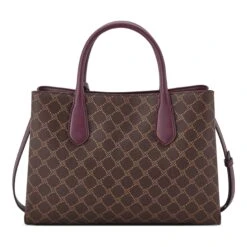 Kyrie Triple Compartment Satchel -Nine West Shop NGG567206 DARKBROWNLOGOBOYSENBERRY KYRIE3COMPSATCHEL BZ