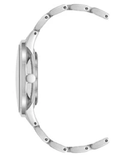 Crystal Accented Floral Dial Watch -Nine West Shop NW 2099FLSV SIDE