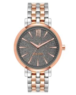 Glitter Accented Dial Watch