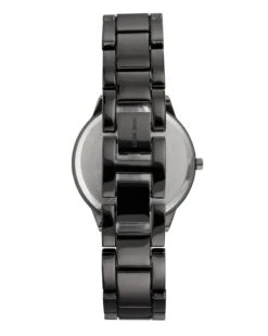 Gunmetal Bracelet Watch -Nine West Shop NW 2435PRGY BACK