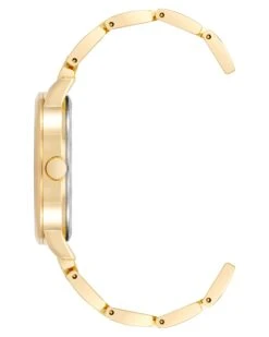 Flower Motif Dial Watch -Nine West Shop NW 2460FLGB SIDE