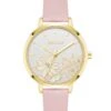 Floral Dial Saffiano Strap Watch -Nine West Shop NW 2884FLLP
