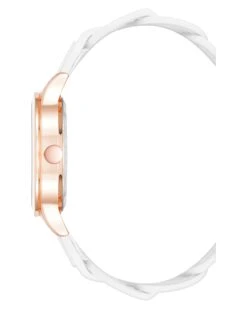 Braid Patterned Strap Watch -Nine West Shop NW 3022RGWT SIDE