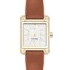 Mini Rectangular Case Strap Watch 1 Mini Rectangular Case Strap Watch -Nine West Shop NW 3076GPHY