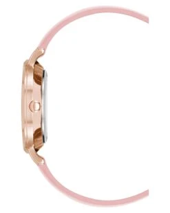 Floral Design Dial Strap Watch -Nine West Shop NW 3086FLPK SIDE