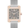 Mesh Bracelet Watch With Rectangular Case 2 Mesh Bracelet Watch With Rectangular Case -Nine West Shop NW 3091GYRT