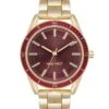 Burgundy Bezel Watch -Nine West Shop NW 3100BYGB