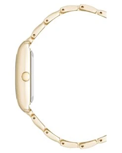 Slim Rectangular Case Watch -Nine West Shop NW 3116BKGB SIDE