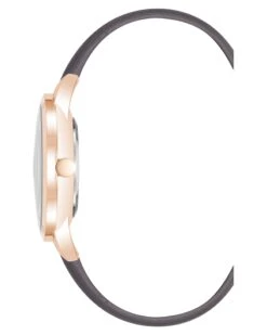 Crystal Accented Strap Watch -Nine West Shop NW 3184RGGY SIDE