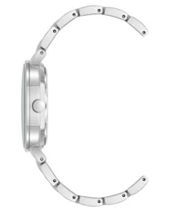 Hexagonal Link Watch -Nine West Shop NW 3219PWSV SIDE
