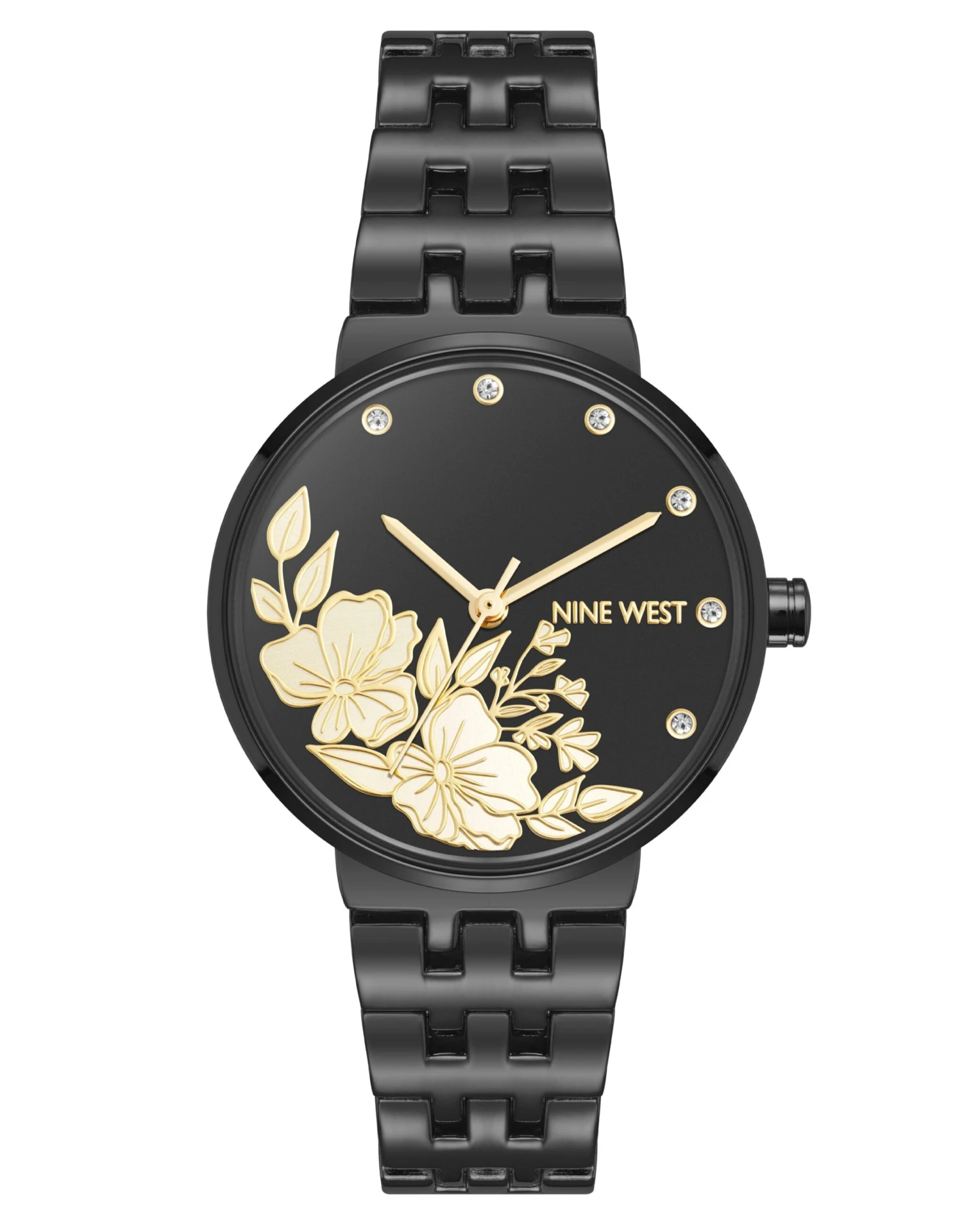 Elegant Floral Dial Watch 3 Elegant Floral Dial Watch