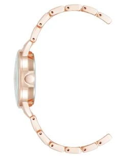 Textured Dial Bracelet Watch -Nine West Shop NW 3228SVRG SIDE