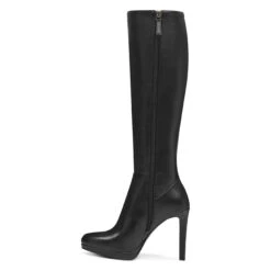 Nine West Quizme Wide Calf Platform Leather Boots -Nine West Shop PG.NWQUIZME.BLACKWIDELE.25035216.4KV.OZ
