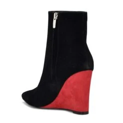 Nine West Paes Wedge Booties 9 Nine West Paes Wedge Booties -Nine West Shop PG.WNPAES BLK02.AZ