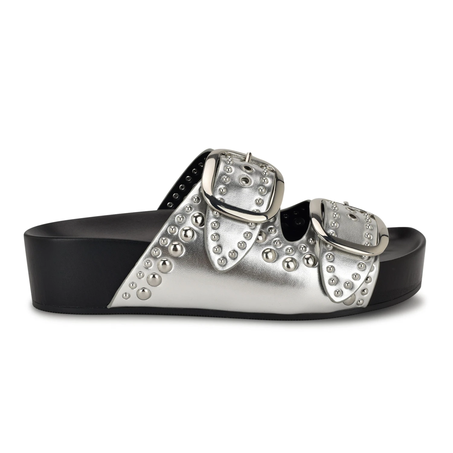 Nine West Flinne Studded Footbed Sandals 3 Nine West Flinne Studded Footbed Sandals