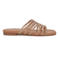 Nine West Timy Embellished Flat Sandals