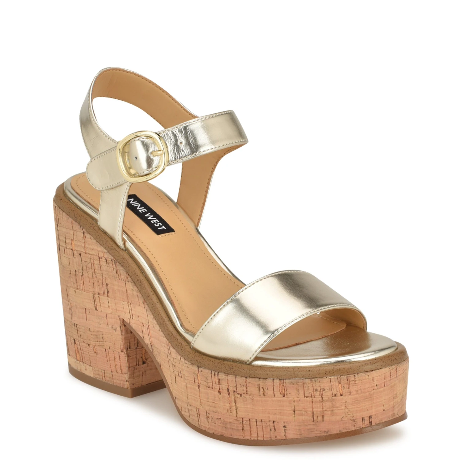 Nine West Amye Ankle Strap Wedge Sandals 4 Nine West Amye Ankle Strap Wedge Sandals - Image 2